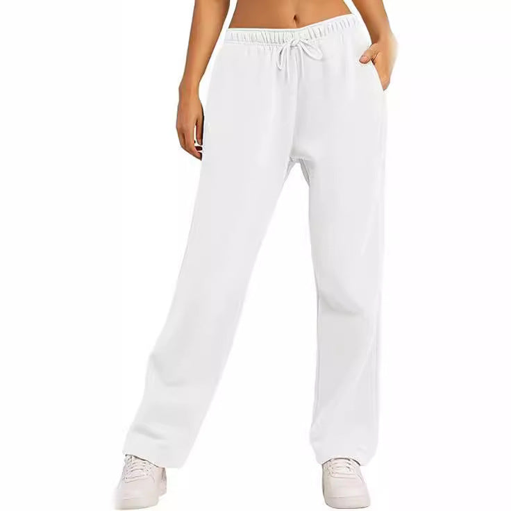 Damen Bequeme Freizeithose mit elastischem Bund und seitlichen Taschen Drune