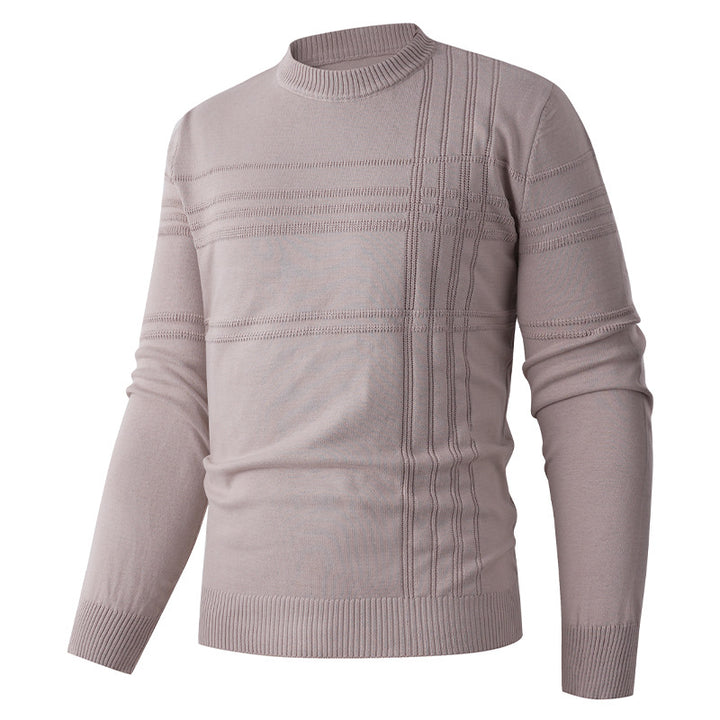 Herren feiner Strickpullover mit strukturiertem Design Drune