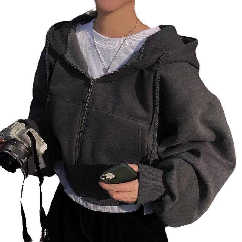 Damen lockerer Kapuzenpullover mit ergonomischem Schnitt Drune