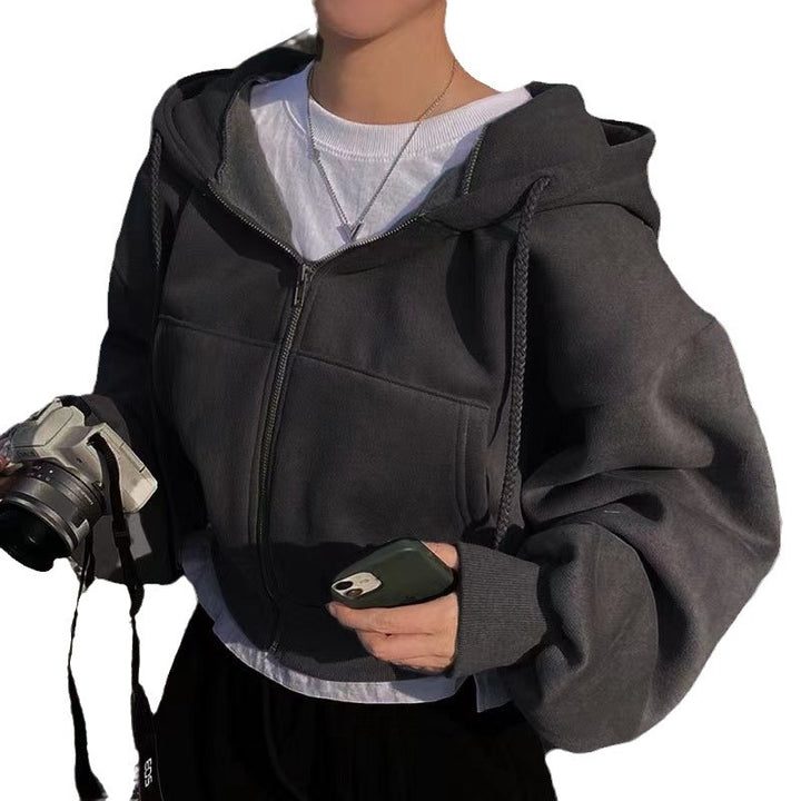 Damen lockerer Kapuzenpullover mit ergonomischem Schnitt Drune