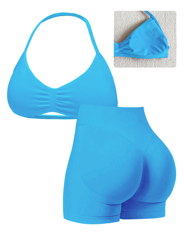 Damen Sportlicher Bikini mit gepolstertem Oberteil und hoher Taille Drune