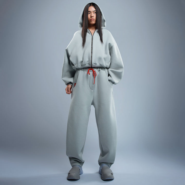Damen modischer Kapuzenpullover im lässigen Cropped-Design Drune