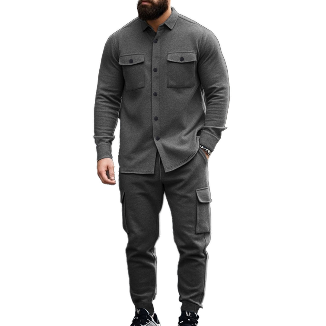 Herren nan Overshirt-Jacke im urbanen Utility-Look mit aufgesetzten Brusttaschen Drune