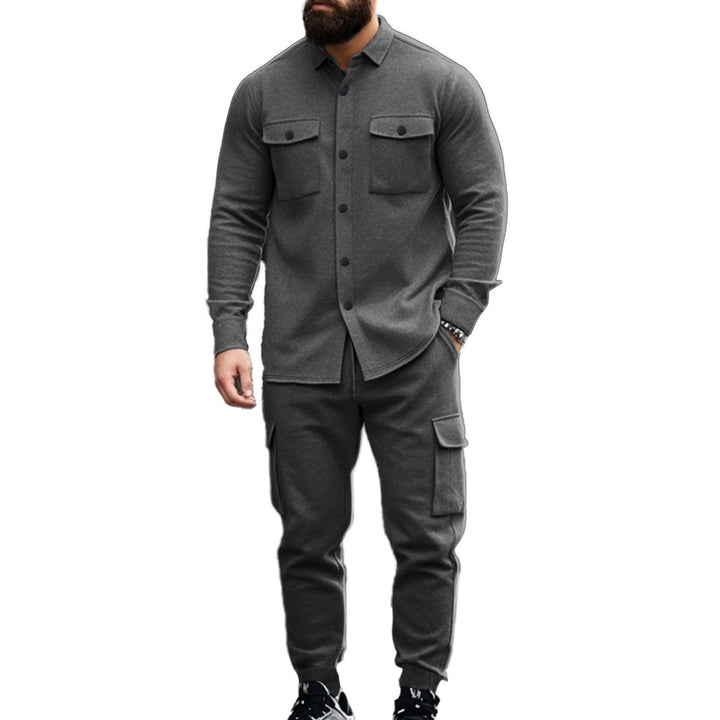 Herren nan Overshirt-Jacke im urbanen Utility-Look mit aufgesetzten Brusttaschen Drune