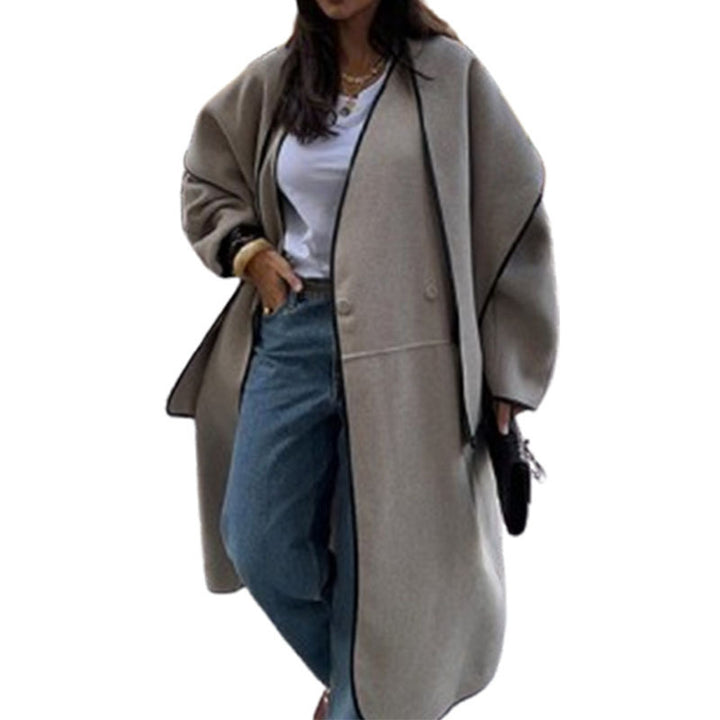 Damen Oversized Wollmantel Drune