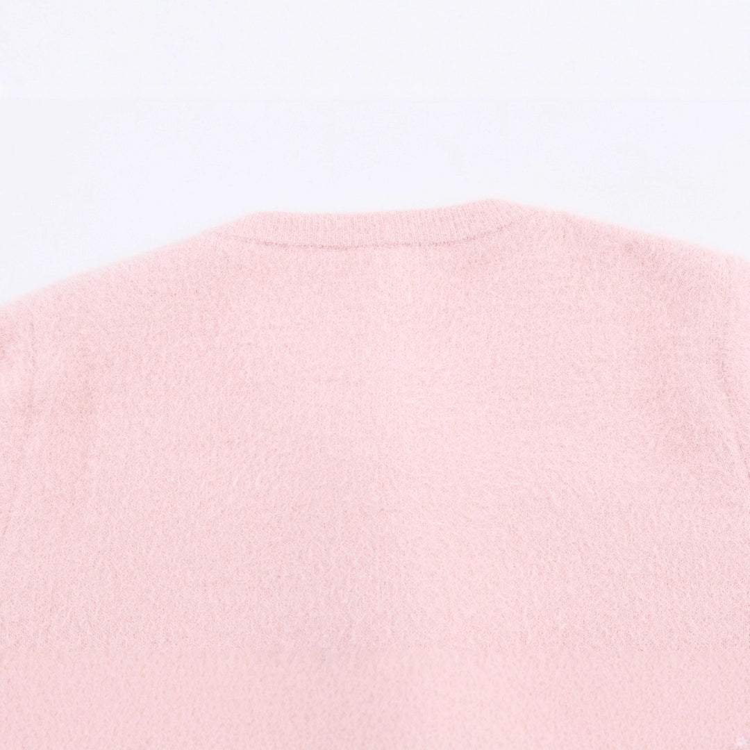 Damen filigraner Cardigan mit dekorativen Blumenapplikationen Drune