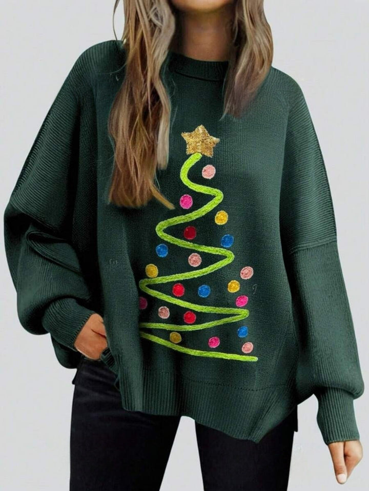 Damen lässiger Strickpullover Drune
