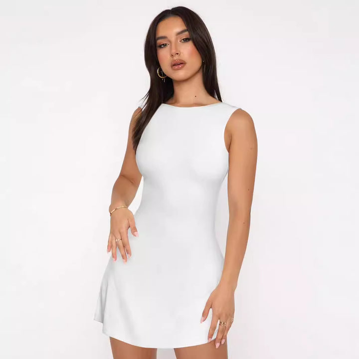 Damen Figurumspielendes Kleid mit elegantem Schnitt Drune