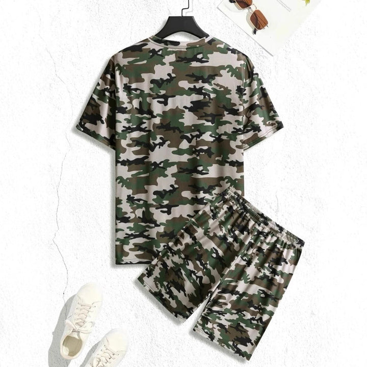 Herren Camouflage Sportanzug mit modernem Design und praktischen Taschen Drune