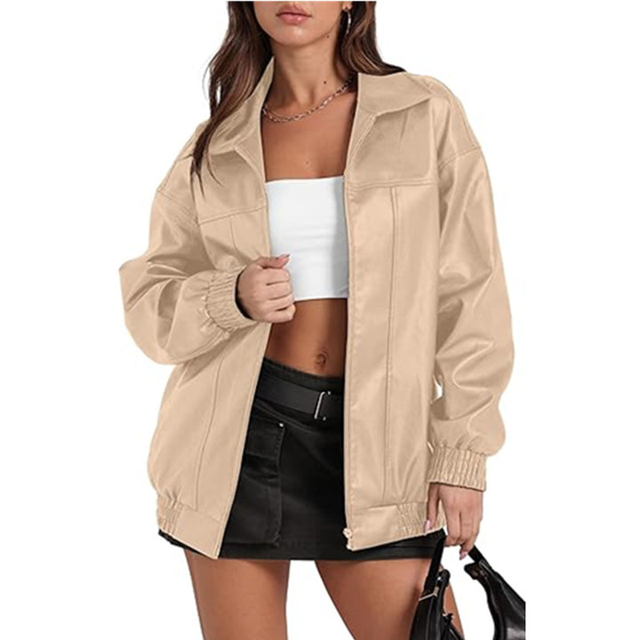 Damen modische und lässige Overshirt-Jacke Drune