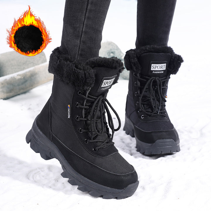Damen Thermo-Winterstiefel mit isolierendem Futter und rutschfester Sohle Drune