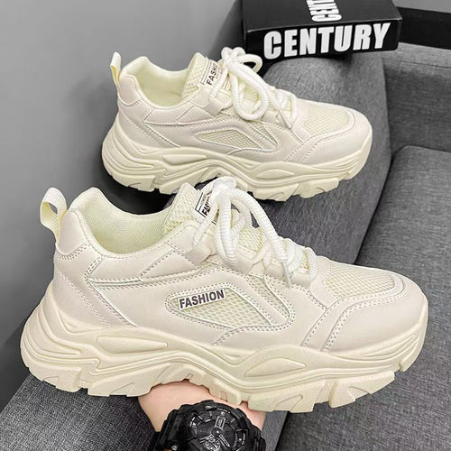 Damen Sportliche Sneakers mit robustem Design und atmungsaktiven Einsätzen Drune