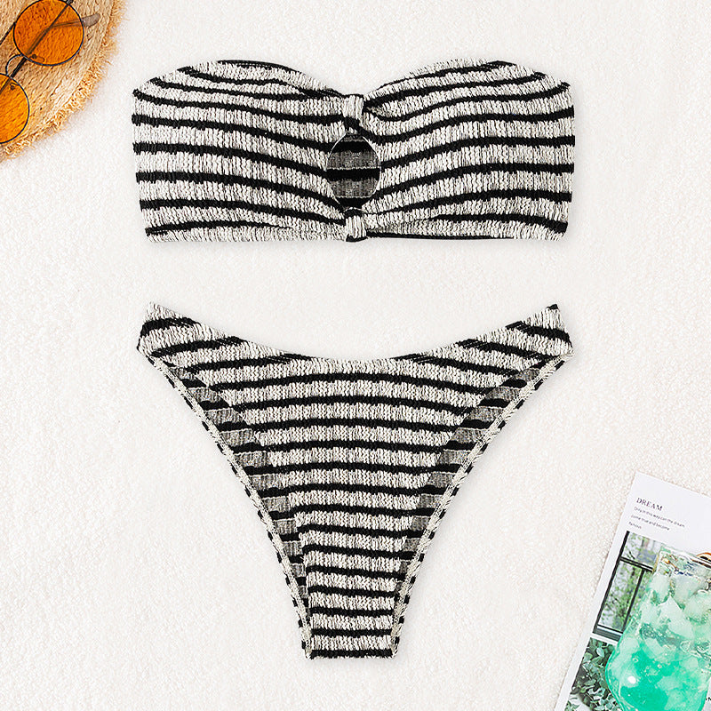 Damen Bandeau-Bikini mit trendy Ausschnitt Drune