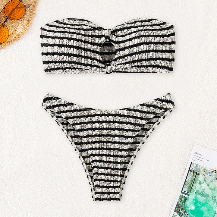 Damen Bandeau-Bikini mit trendy Ausschnitt Drune