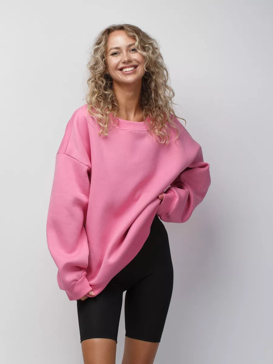 Damen lässiger Oversized Sweatpullover Drune