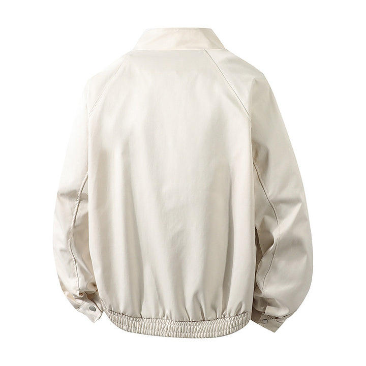 Herren winddichte Freizeitjacke mit hohem Kragen und elastischen Bündchen Drune