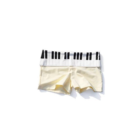 Damen Poloshirt und Shorts Set mit musikalischem Design Drune