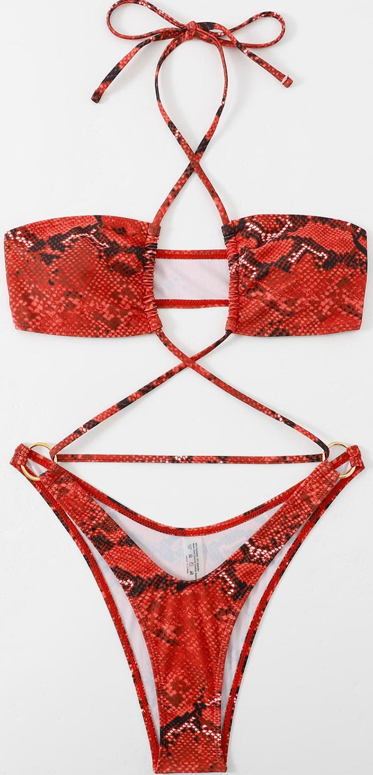 Damen Bandeau-Bikini mit raffiniertem Schnitt Drune