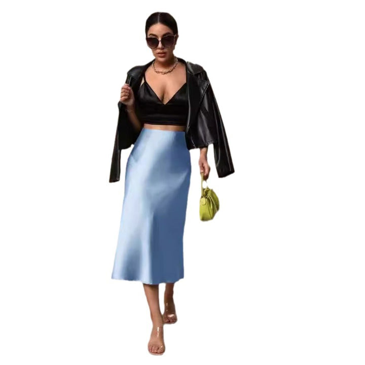 Damen Midi-Rock mit fließender Silhouette Drune