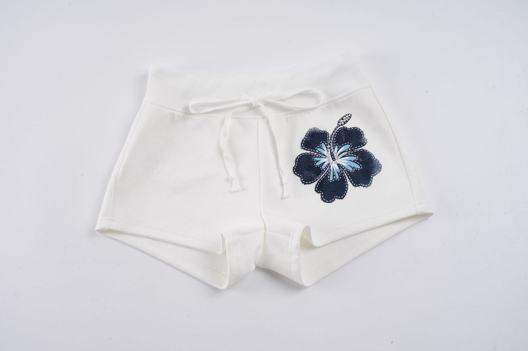 Damen Sportshorts mit floralem Design und elastischem Bund Drune