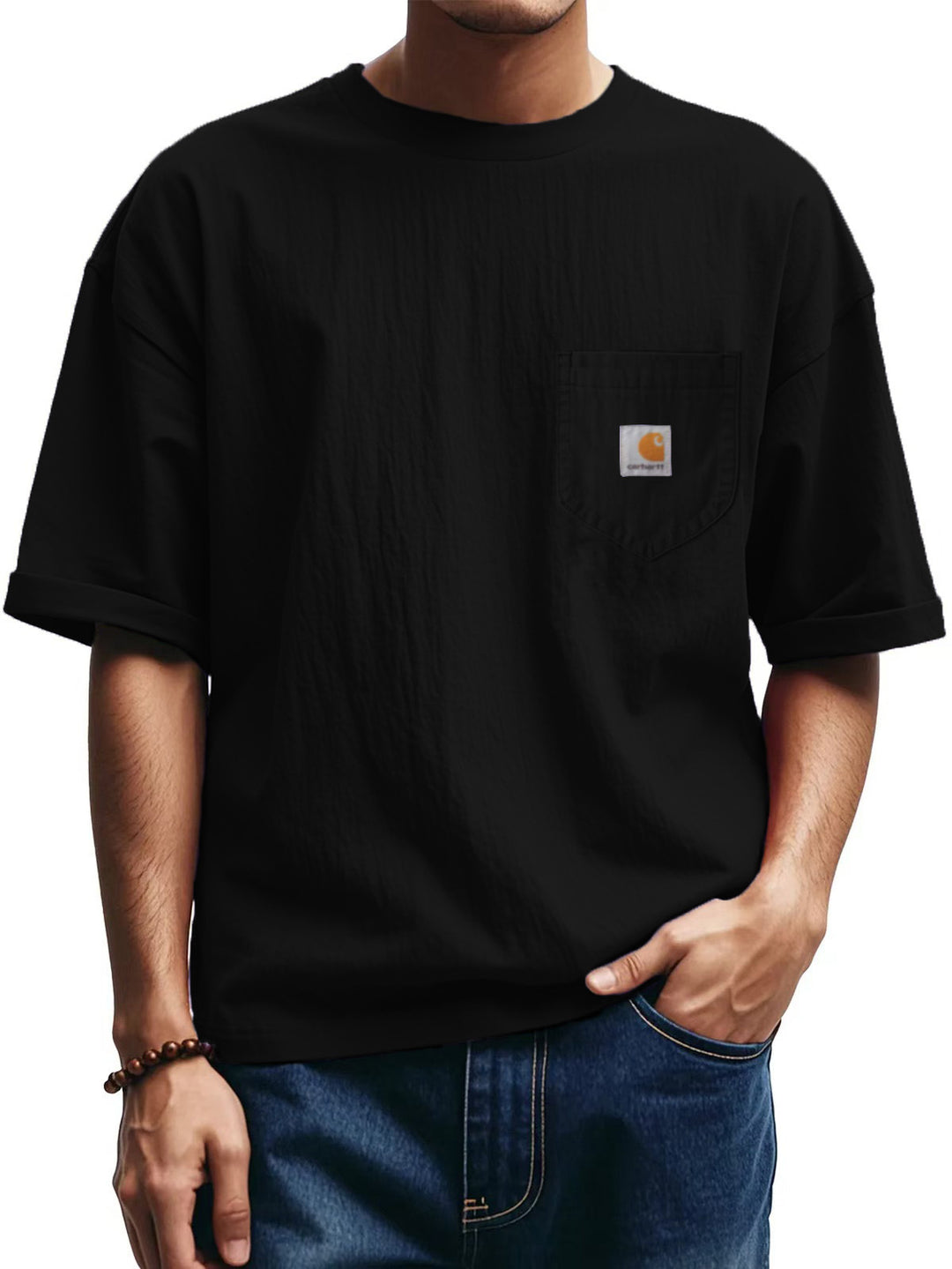 Herren Relaxed Fit Pocket T-Shirt Drune