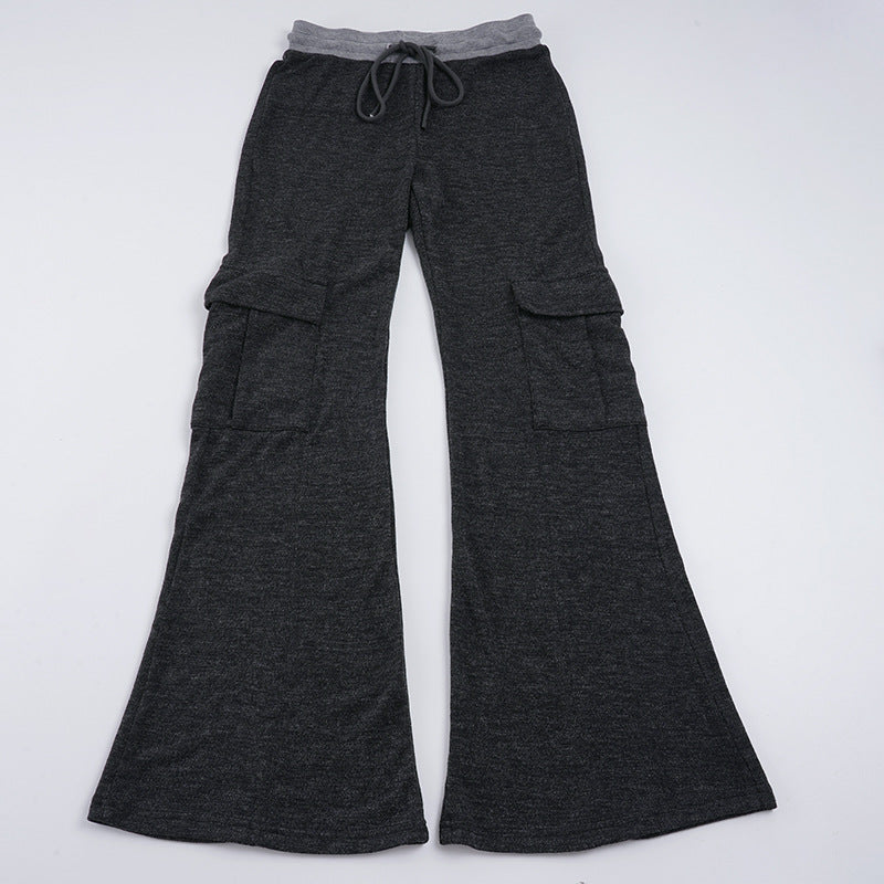 Damen Weite Cargo-Hose mit elastischem Bund und praktischen Taschen Drune