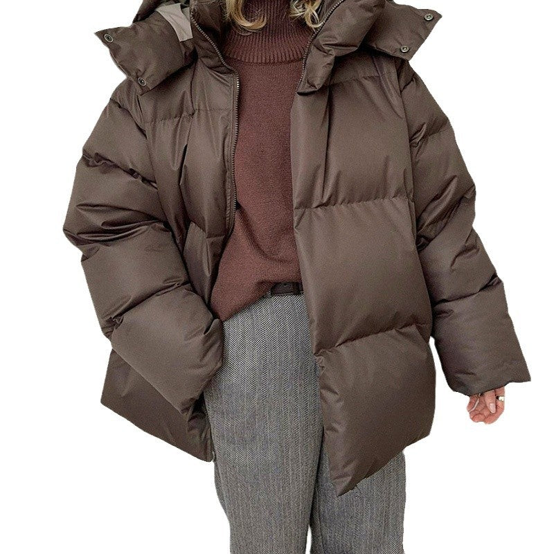 Damen Pufferjacke mit hohem Kragen und seitlichen Eingrifftaschen Drune