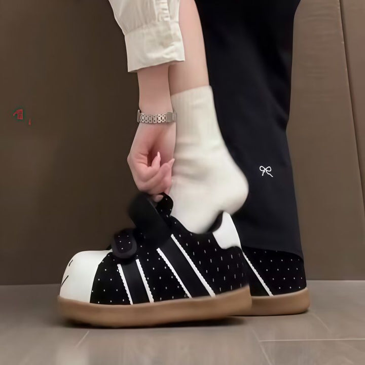 Damen Komfortable Sneaker mit praktischen Klettverschlüssen und lässigem Design Drune
