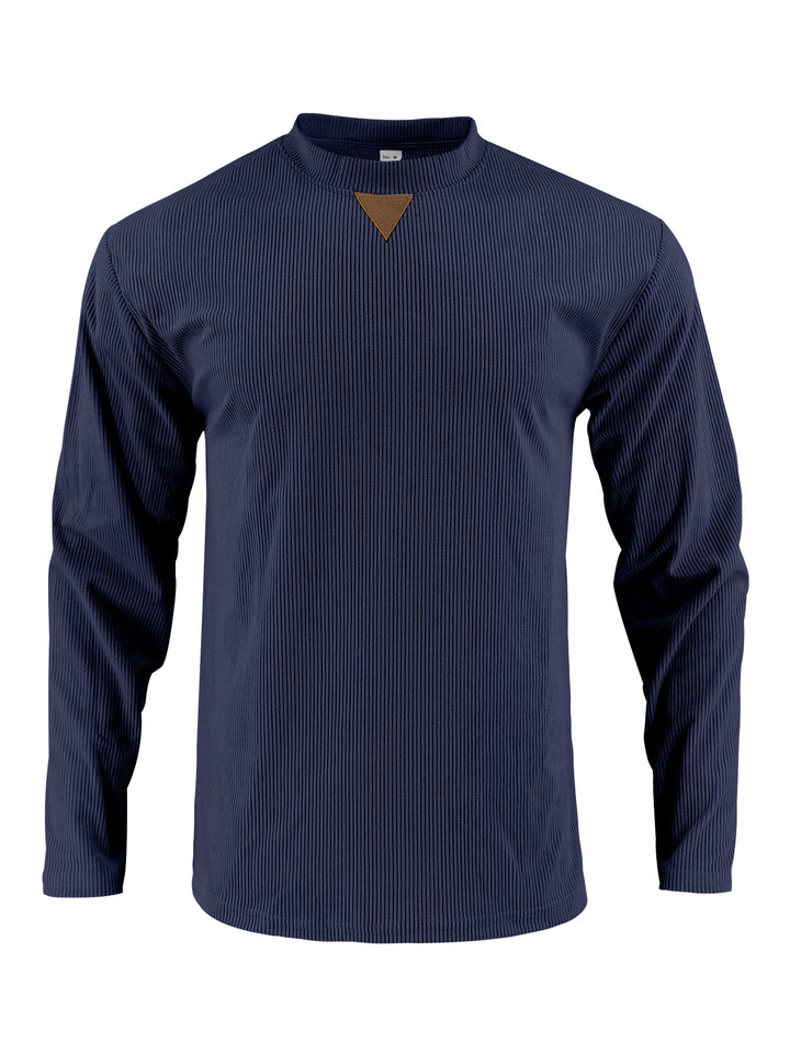 Herren Langarmshirt mit strukturiertem Rippdesign Drune