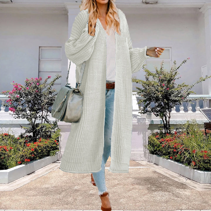 Damen Großer Strickmantel mit weitem Schnitt und tiefen Taschen Drune