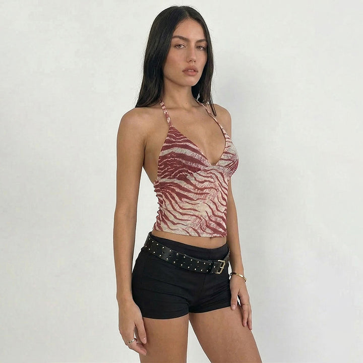Damen tierisches print Top Drune