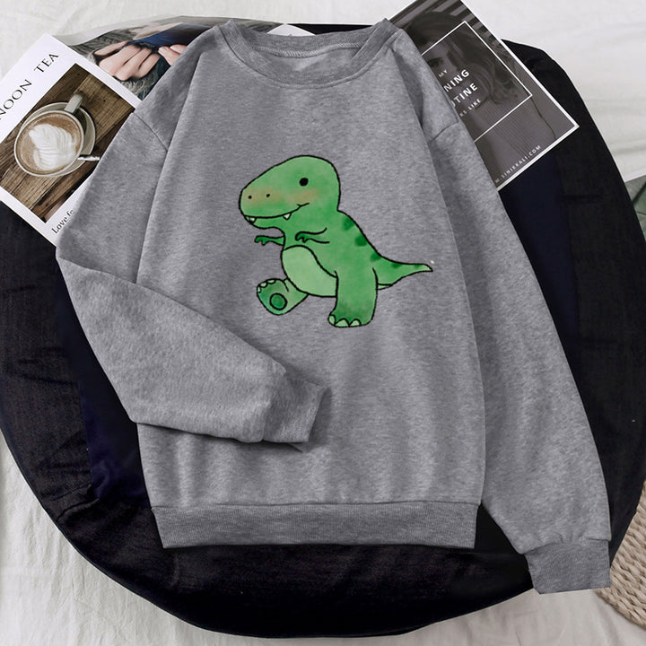 Damen Sweatshirt mit liebevollem Dinosaurier-Design Drune