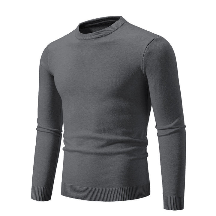 Herren eleganter Rundhals-Pullover aus feiner Baumwolle Drune