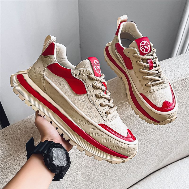 Damen modische Sneakers mit strukturierter Surface und stabiler Sohle Drune