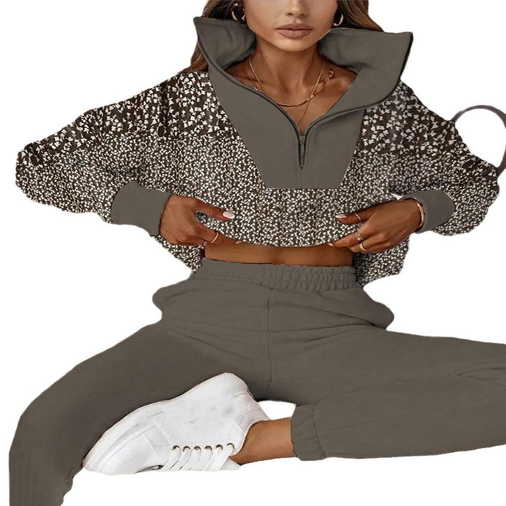 Damen lässiger Pullover mit modernen Musterdetails Drune