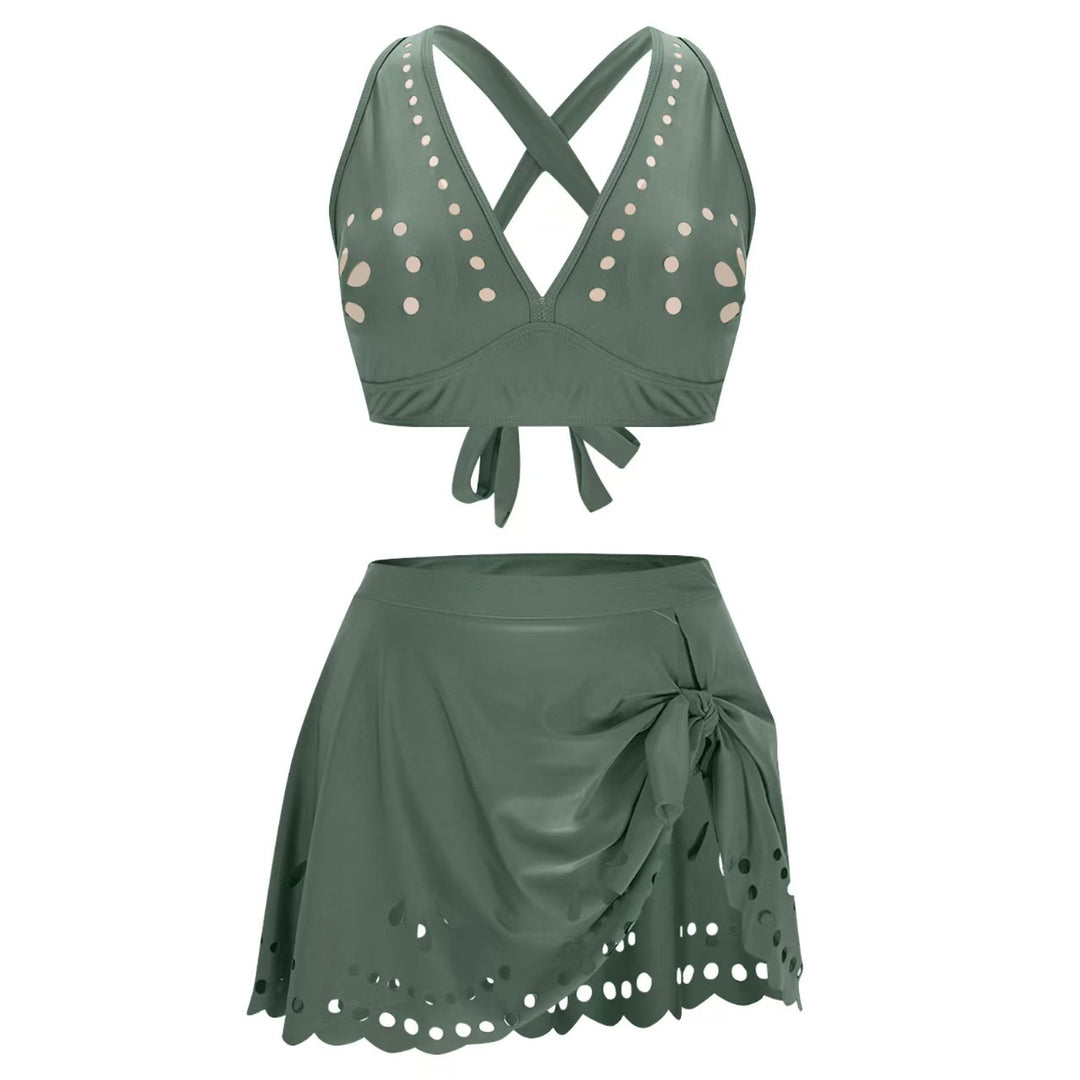 Damen Bikini-Set mit verspieltem Schnitt und eleganten Trägersystem Drune