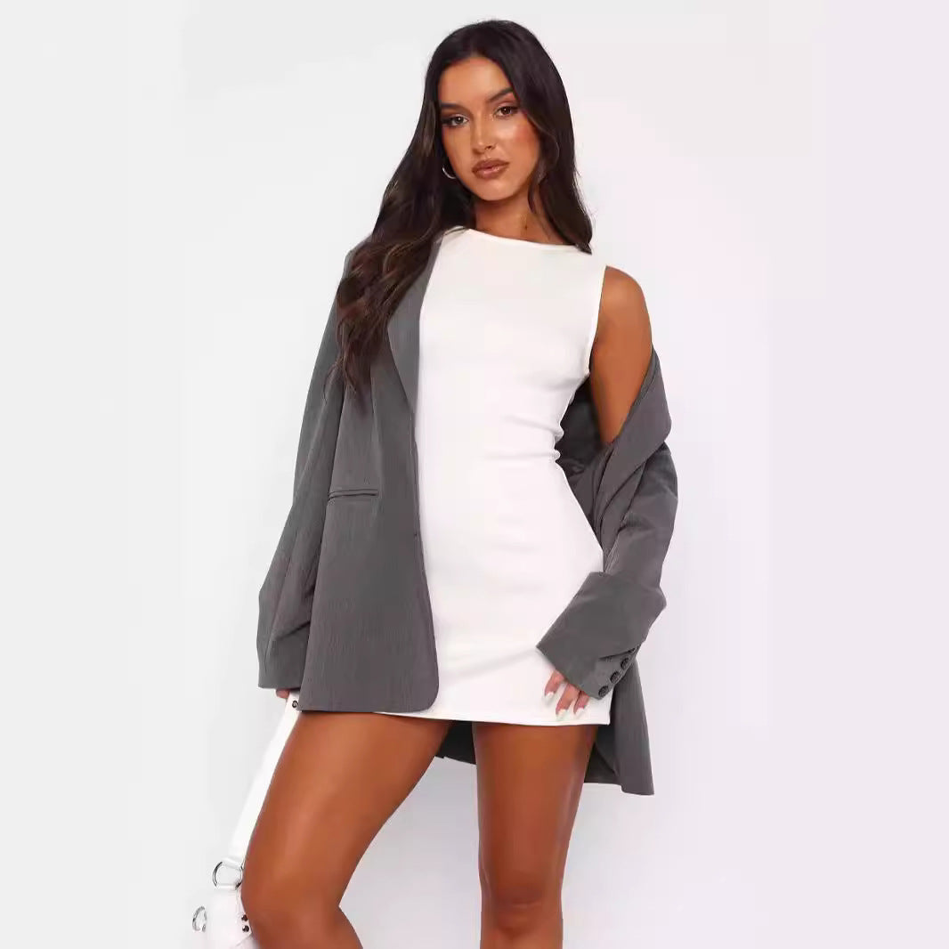 Damen Minimalistisches Kleid Drune