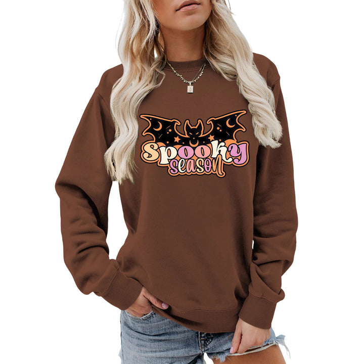 Damen Sweatshirt mit kreativem Halloween-Motiv Drune