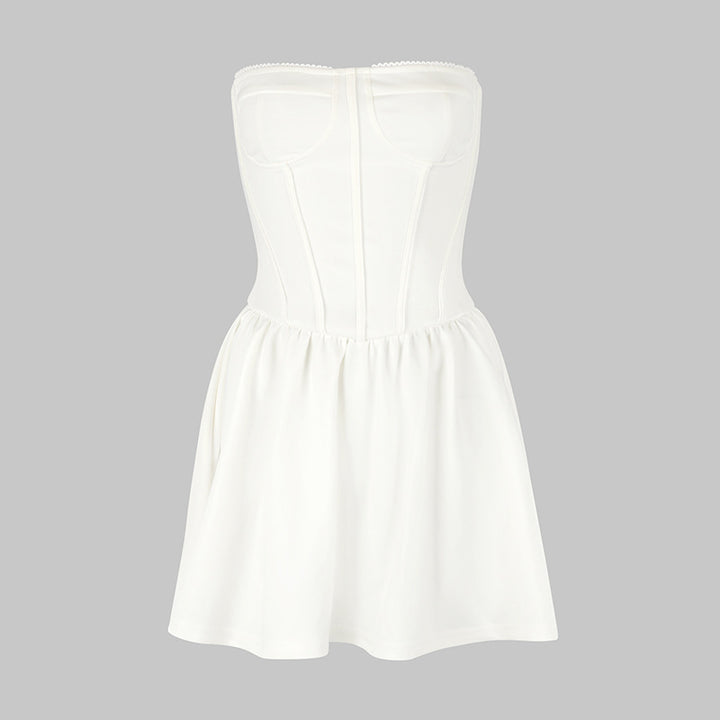 Damen Bustierkleid mit ausgestelltem Rock Drune