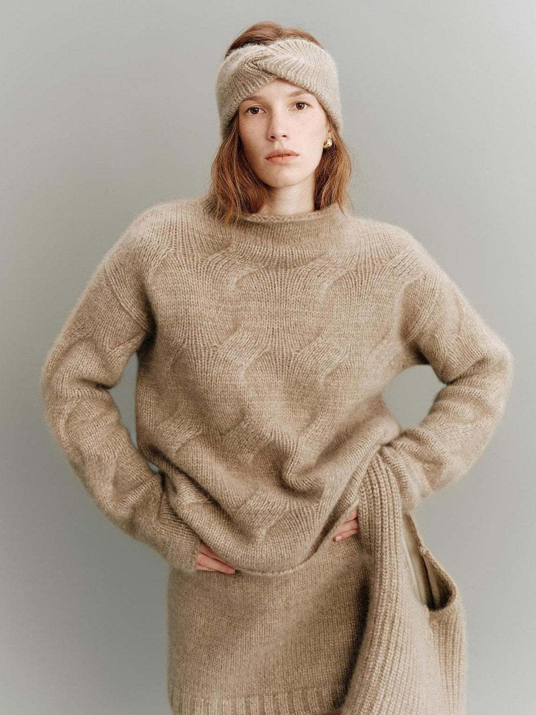 Damen Kuscheliger Oversized-Pullover aus mohair Drune