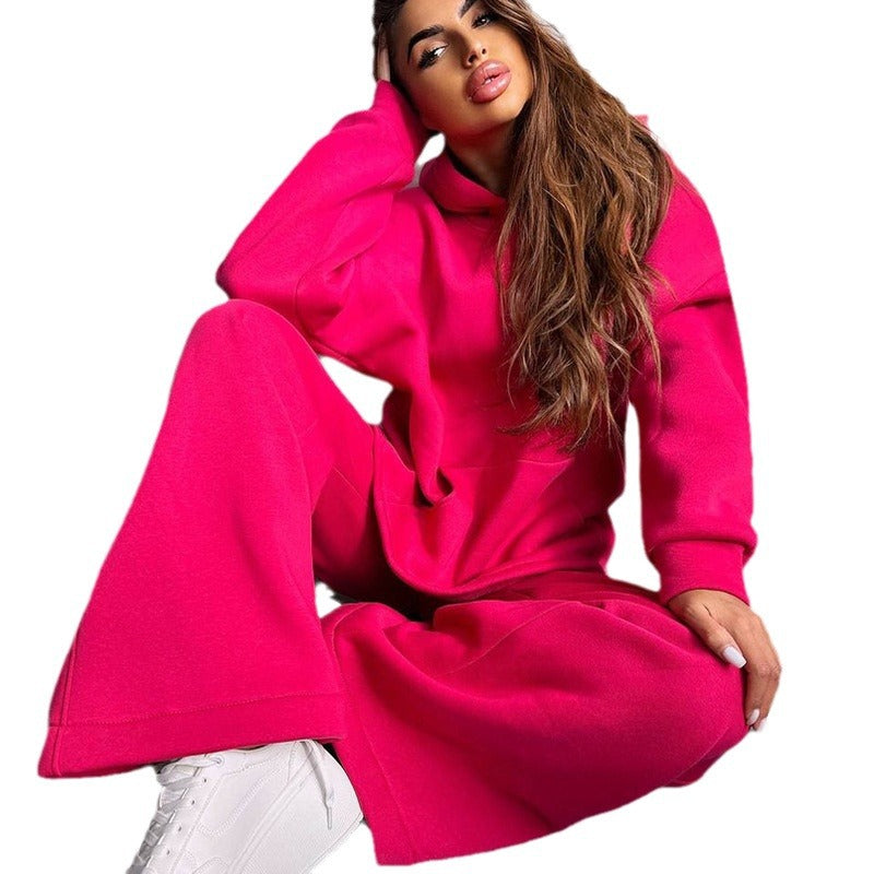 Damen Cooles Oversized Hoodie und weite Freizeithose Drune