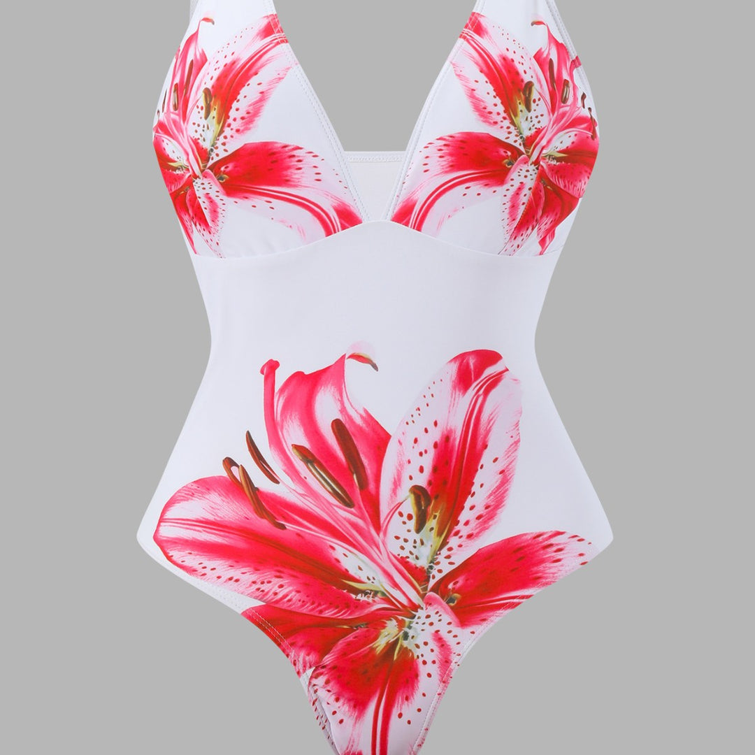 Damen Bademode-Set mit elegantem Blumenmuster Drune