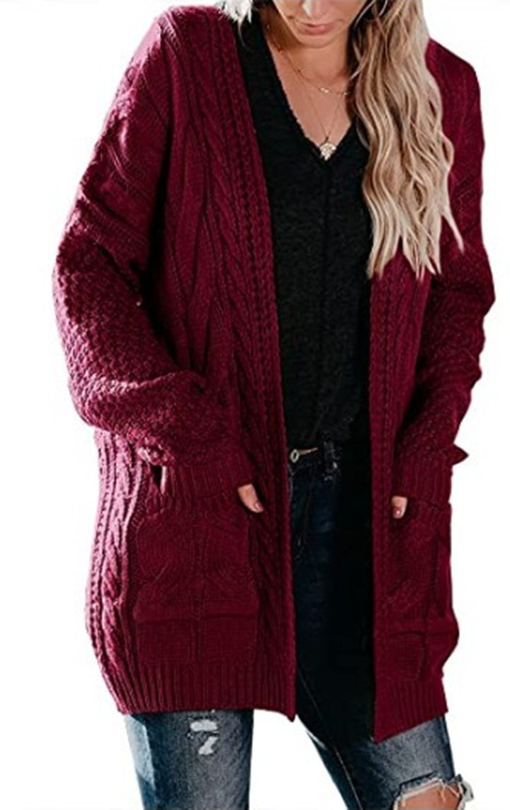 Damen Grobstrick Cardigan Drune