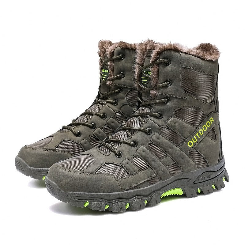 Damen Stiefel für Abenteuer im Freien mit warmem Innenfutter und rutschfester Sohle Drune