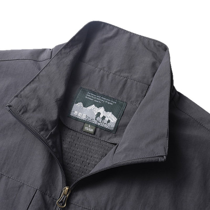 Herren leichte Outdoor-Weste mit praktischen Taschen und modernem Schnitt Drune