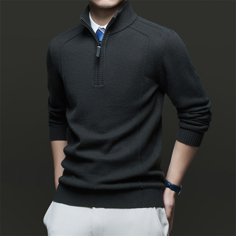 Herren Stehkragen Pullover aus hochwertigem Material Drune