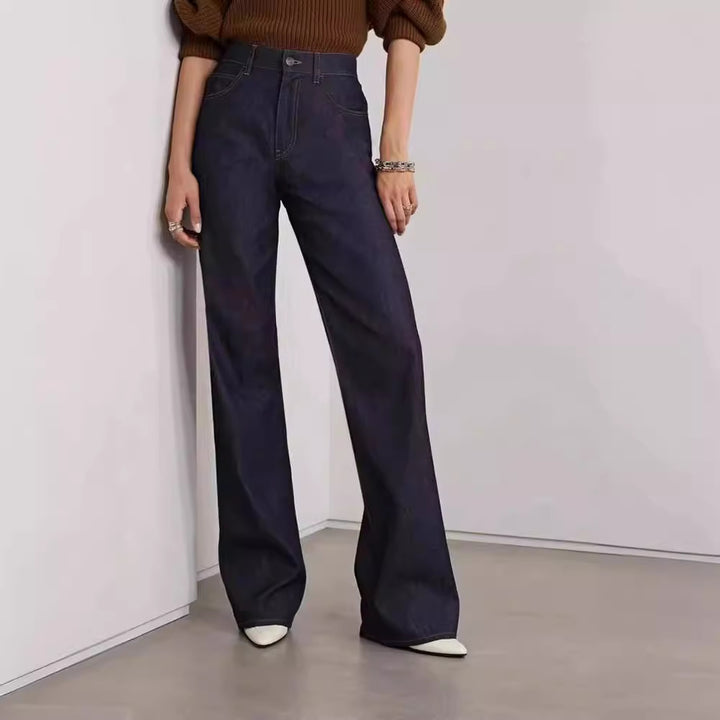 Damen Hoch geschnittene weite Jeans Drune