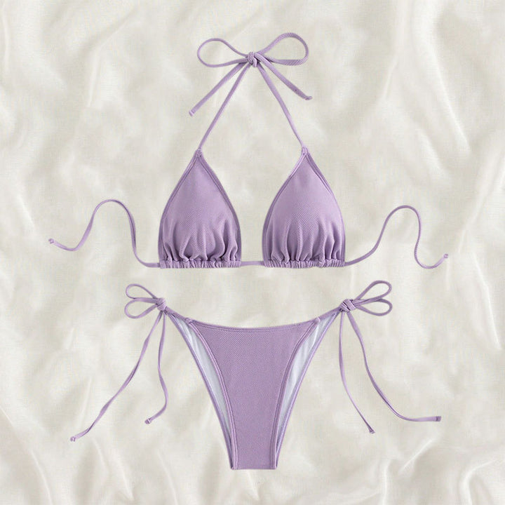 Damen Triangel-Bikini mit verstellbaren Bindebändern Drune