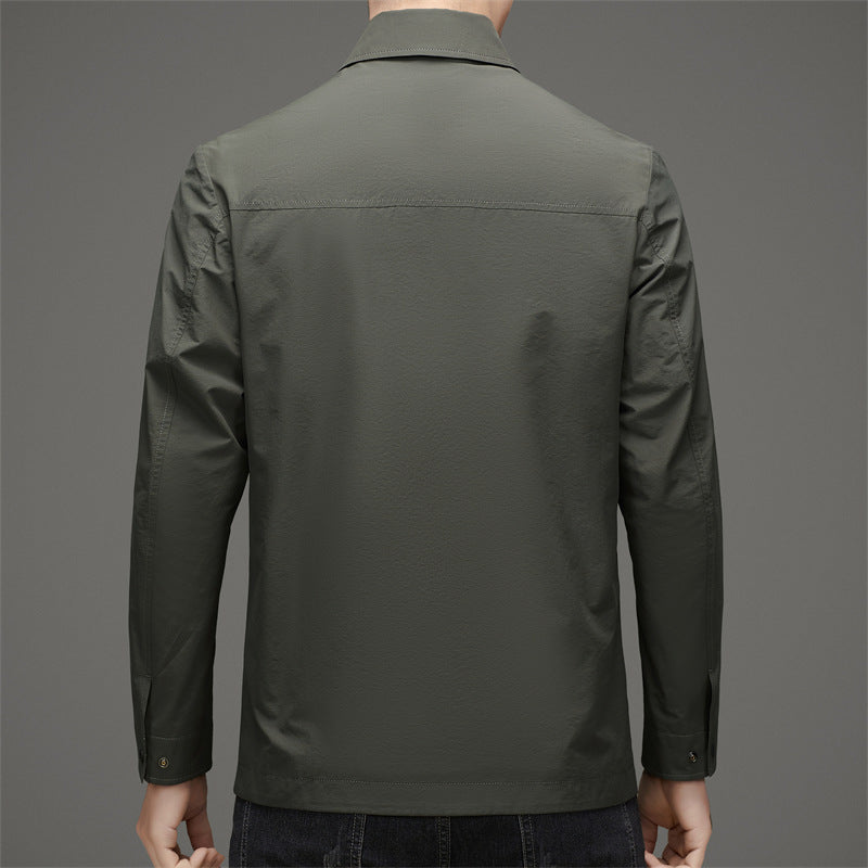 Herren leichte Jacke mit praktischen Taschen und atmungsaktiver Membran Drune