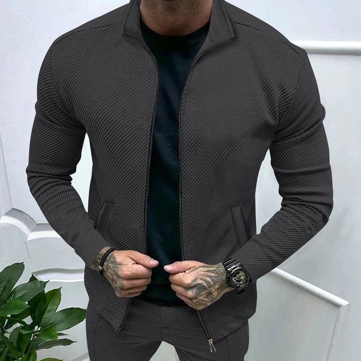 Herren sportliche Jacke mit strukturiertem Design Drune